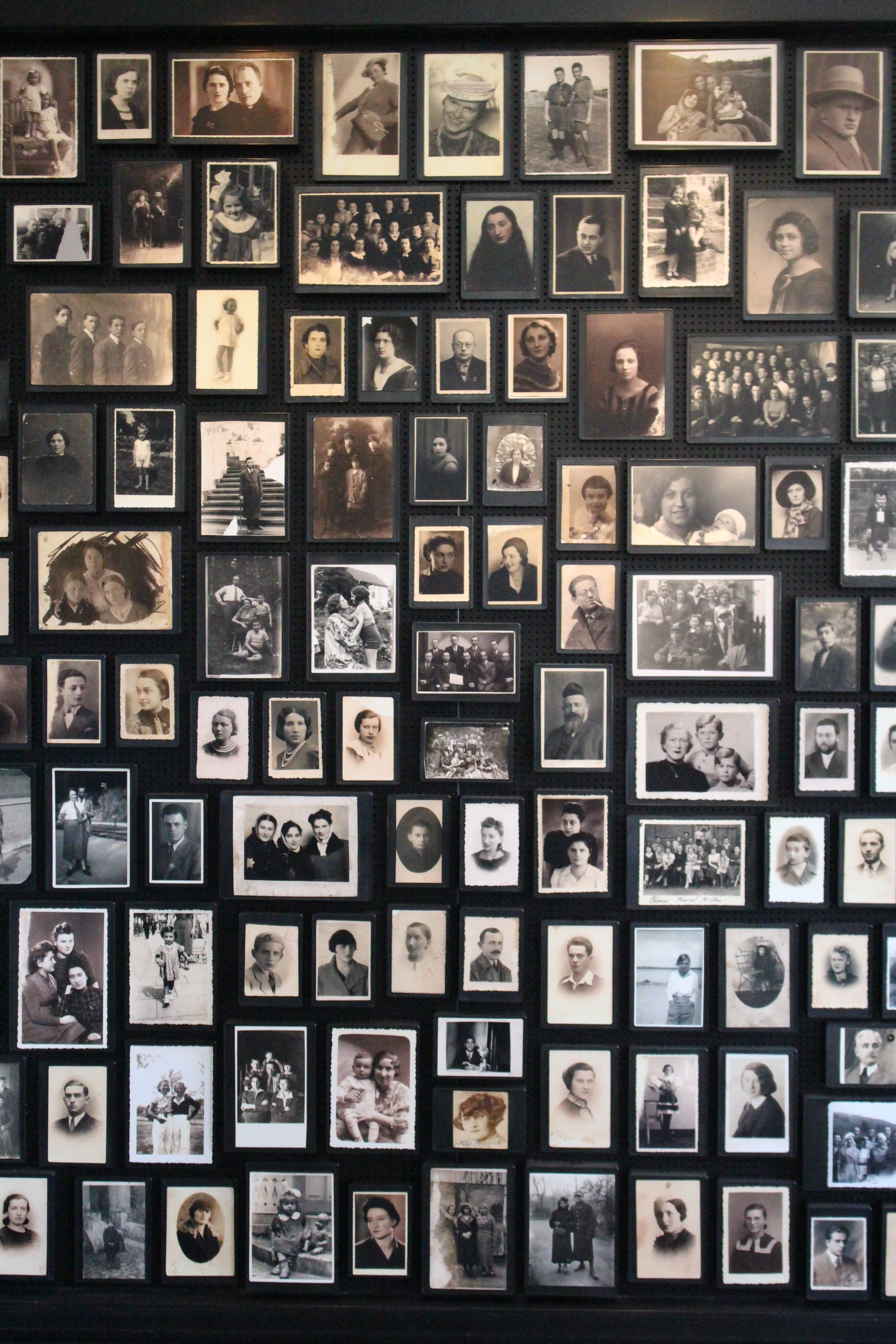 Photos in the Sauna Room in Birkenau