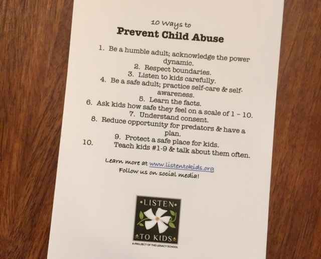 10 Ways to Prevent Child Abuse