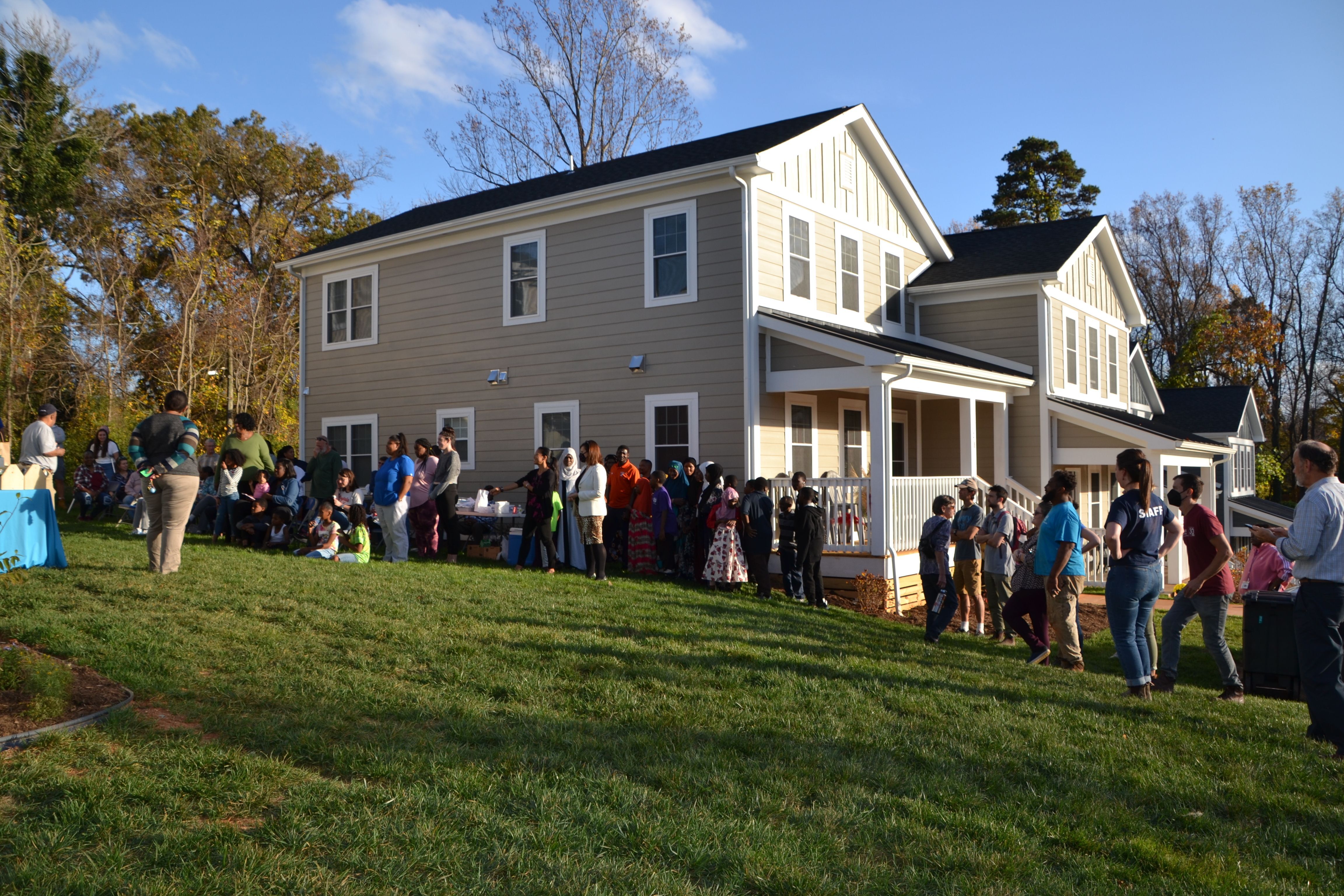 Family Celebrates Christmas in New Home