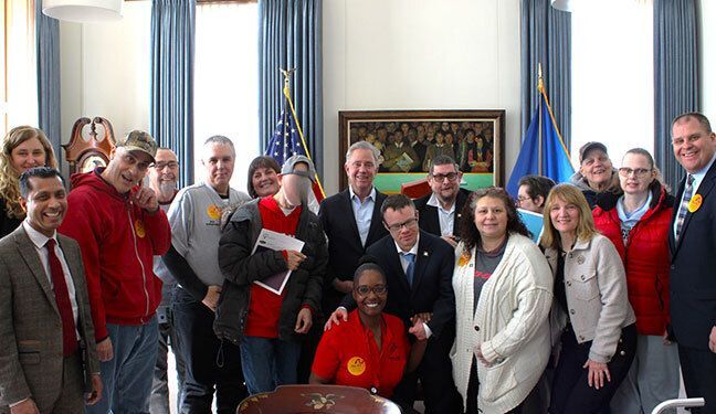 MARC people served and staff visit Governor Lamont