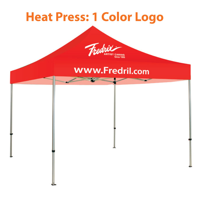 1 Color Logo Heat Press Tent