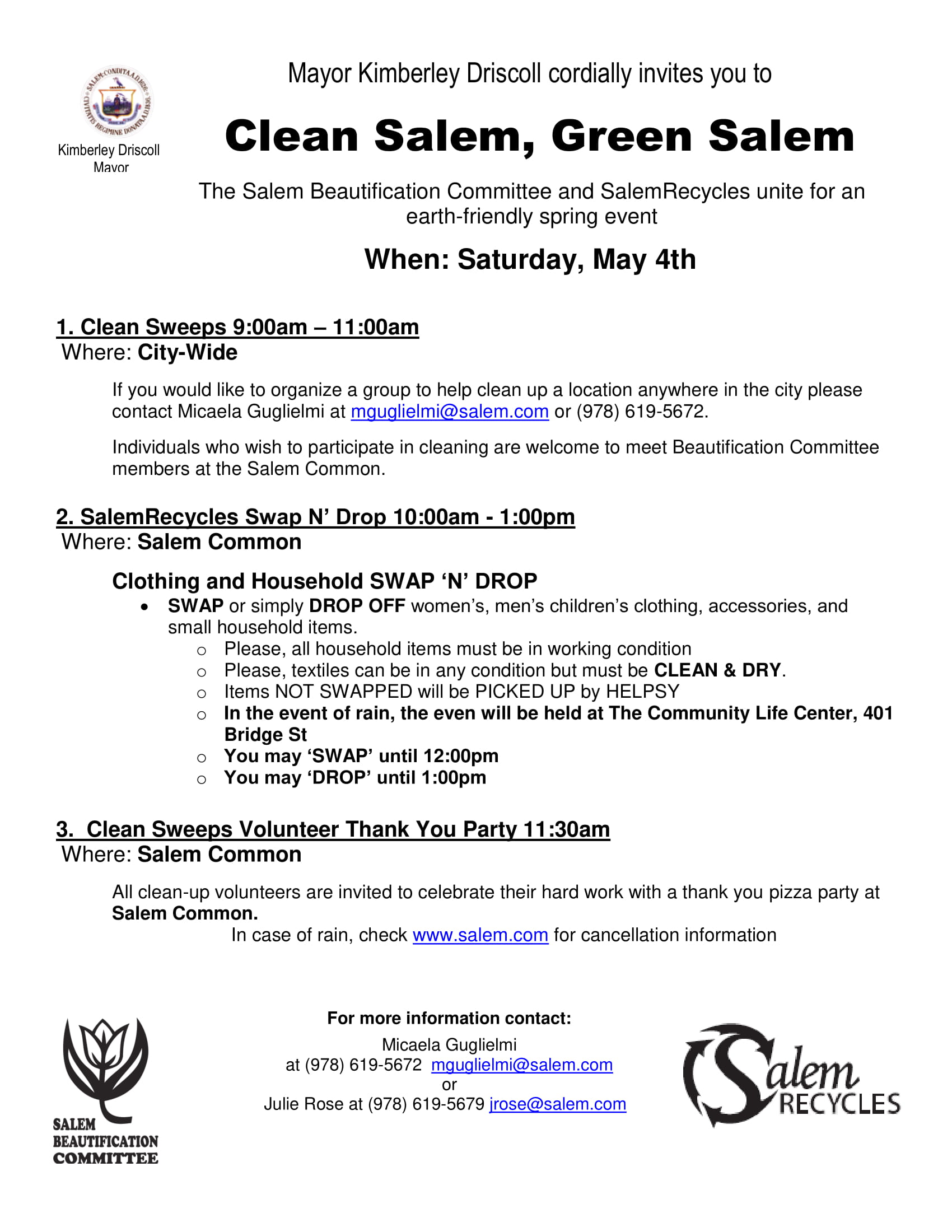 Clean Salem, Green Salem