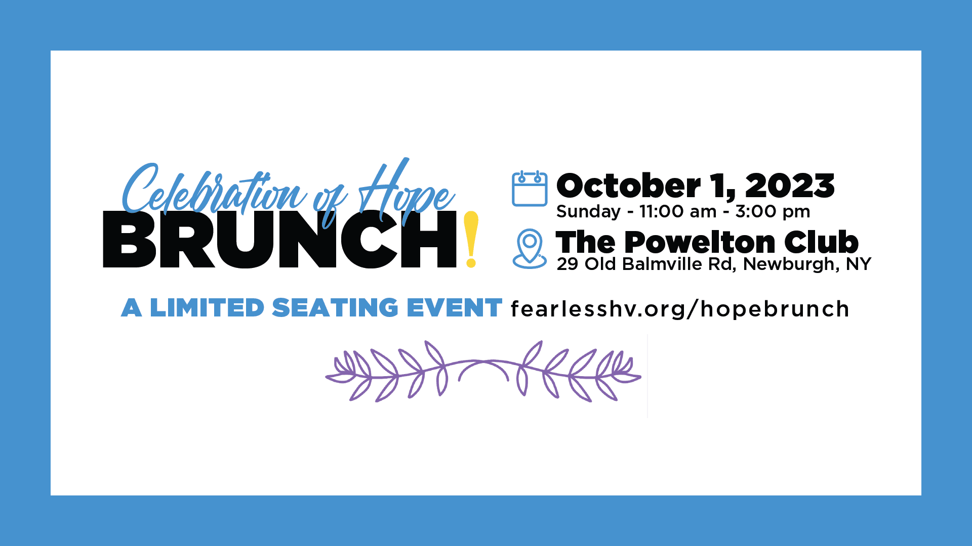 Celebration of Hope Brunch at The Powelton Club in Newburgh, to celebrate four incredible individuals from the Hudson Valley. 