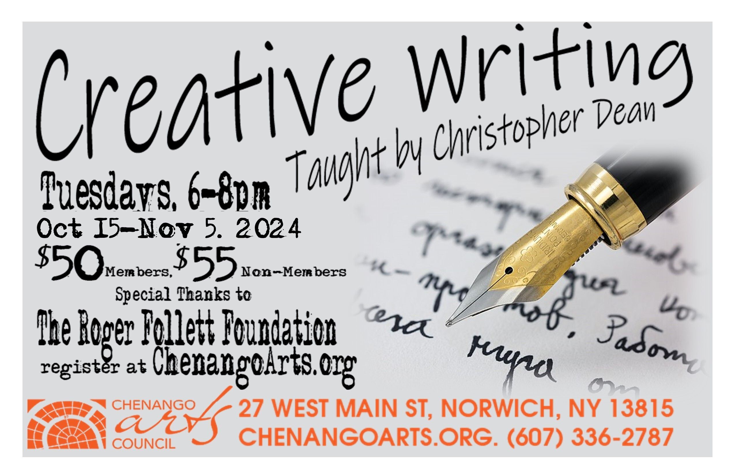 Creative Writing with Christopher Dean