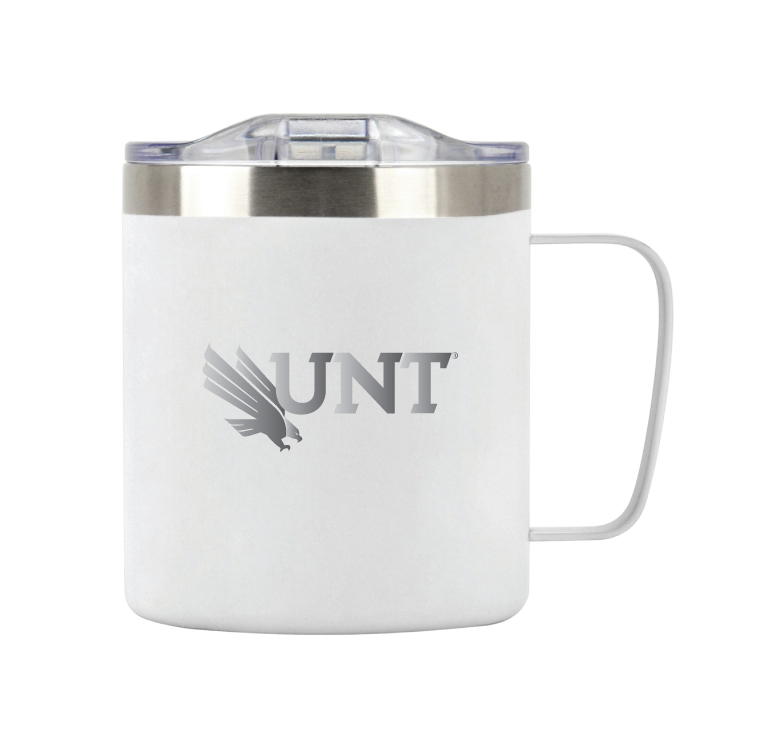 12 Oz. Stainless Steel Double-Wall Vacuum Coffee Mug - White