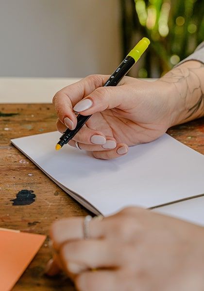 Hand with Marker