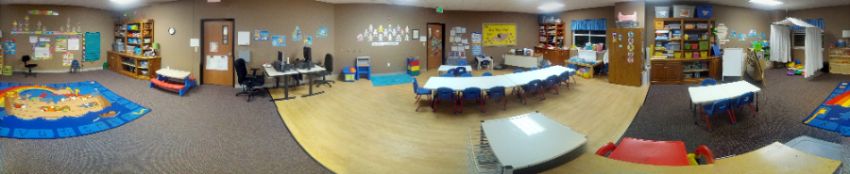 A picture of the Preschool Discoverer’s classroom at LSS Childcare & Education Services, Sioux Falls.