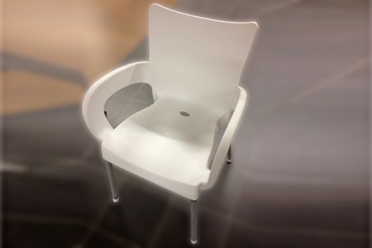 White Chair Plastic & Aluminum