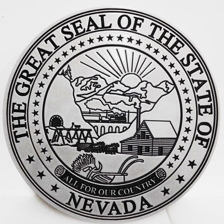 MD4085 - Great Seal of the State of Nevada, 2.5-D Engraved Relief