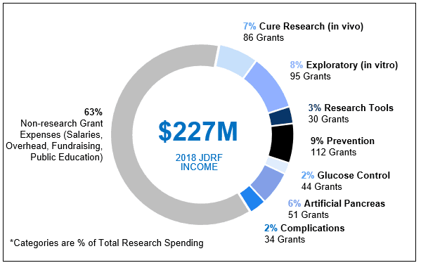 JDRF Research Grant Allocation