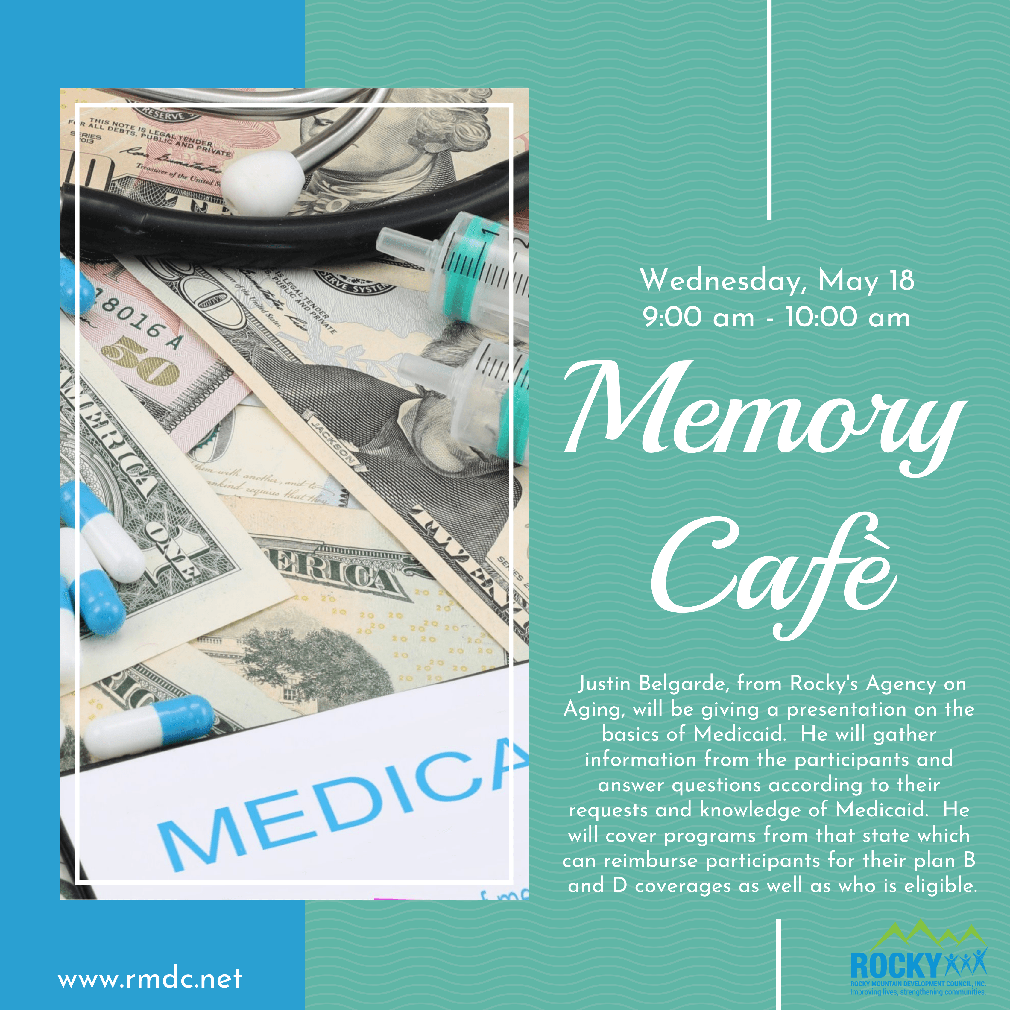 Memory Cafè with Justin Belgarde from Rocky's Agency on Aging