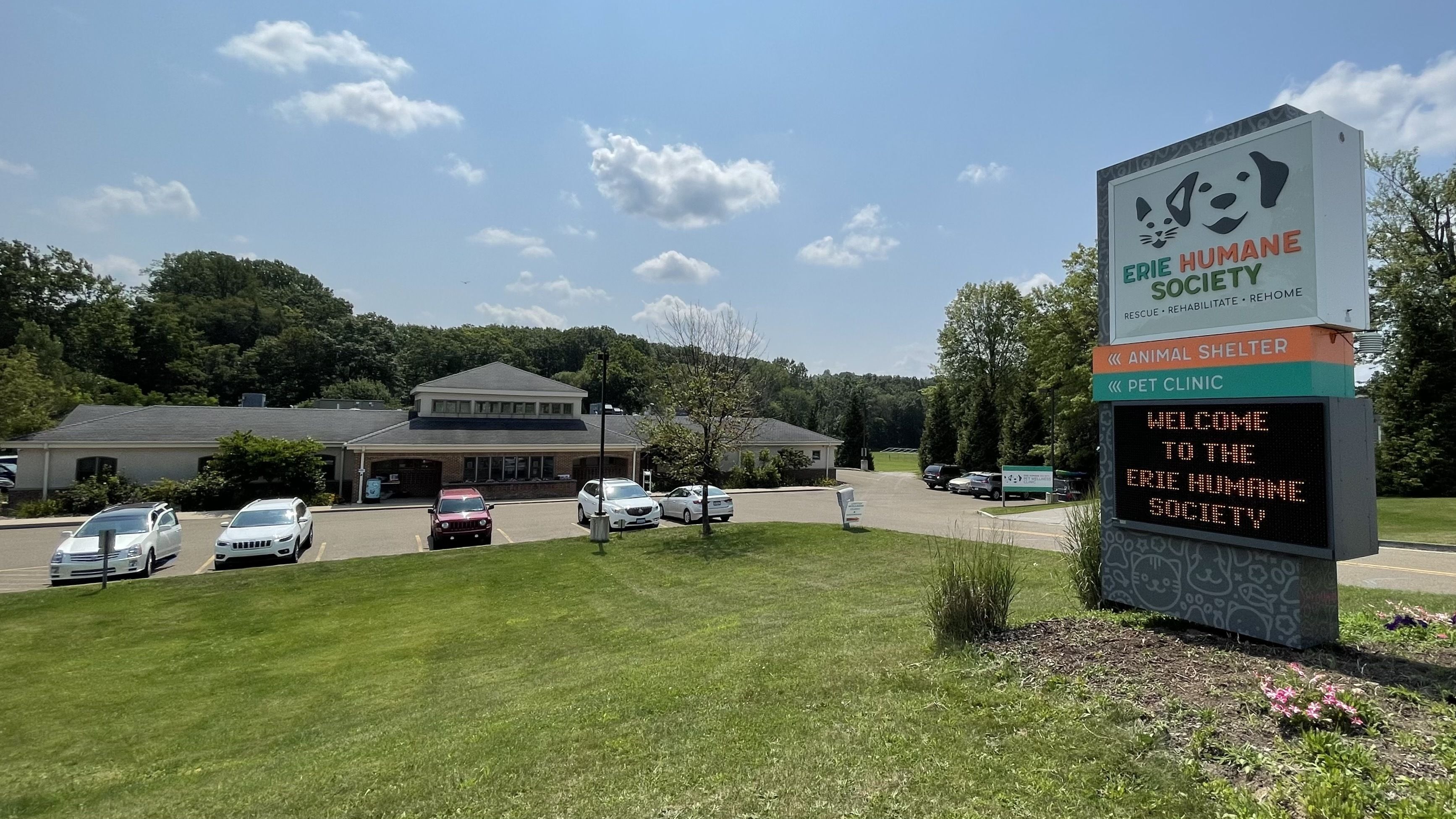 Animal shelter location and surrounding grounds