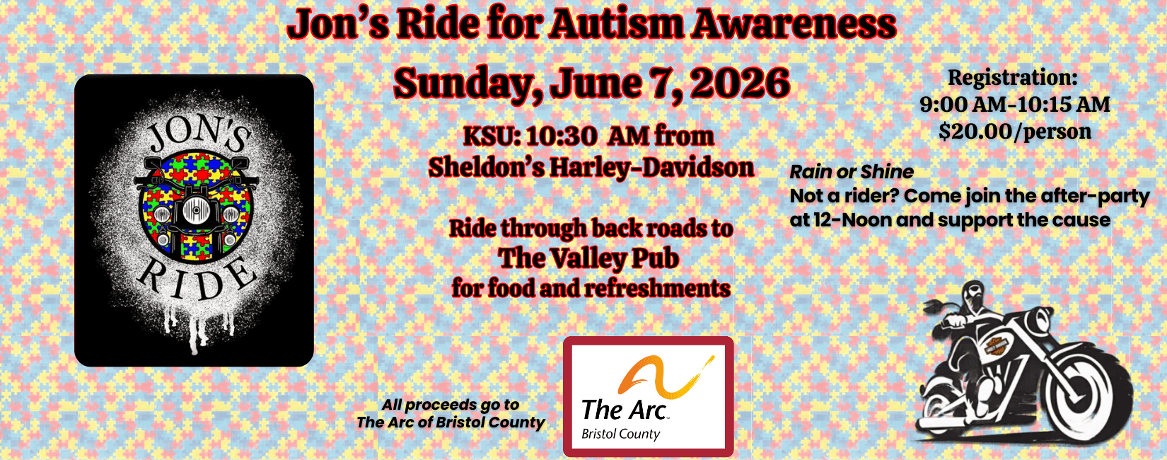 Jon's Ride for Autism 2026