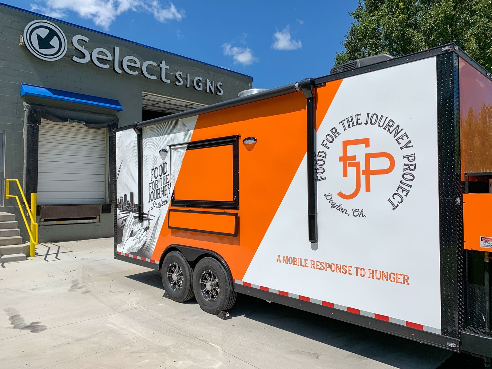 Food truck (Trailer) with custom vinyl wrap 