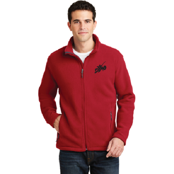 DYAO Red Fleece Zip-Up Jacket SMALL