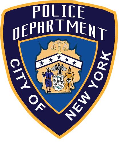 PP-2160 - Carved  Wall Plaque of the Shoulder Patch of the New York City Police,  N.Y., Artist Painted