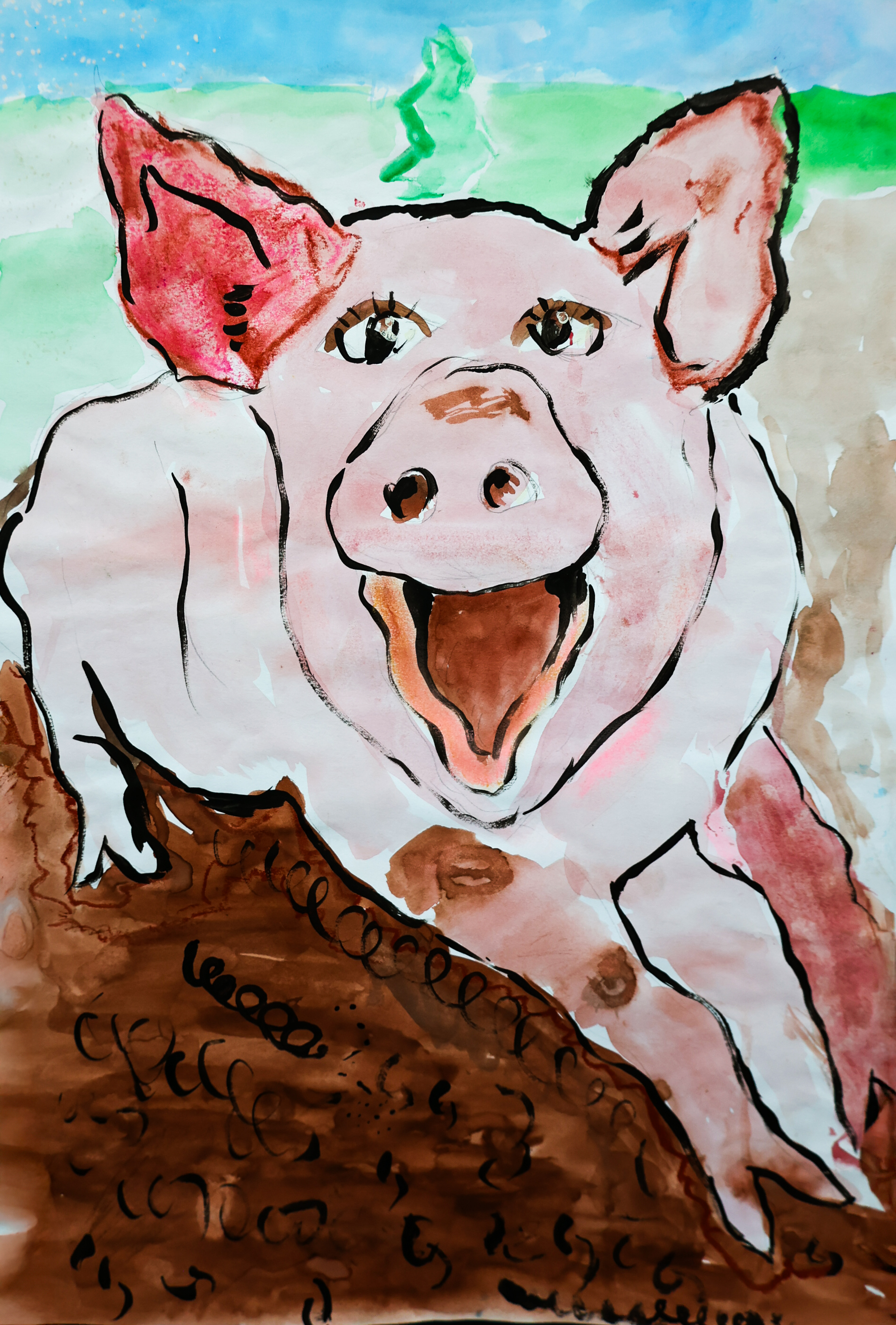 Laughing Pig