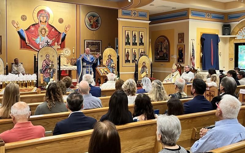 Sacred icon unveiled and blessed