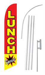 Lunch Special Swooper/Feather Flag + Pole + Ground Spike