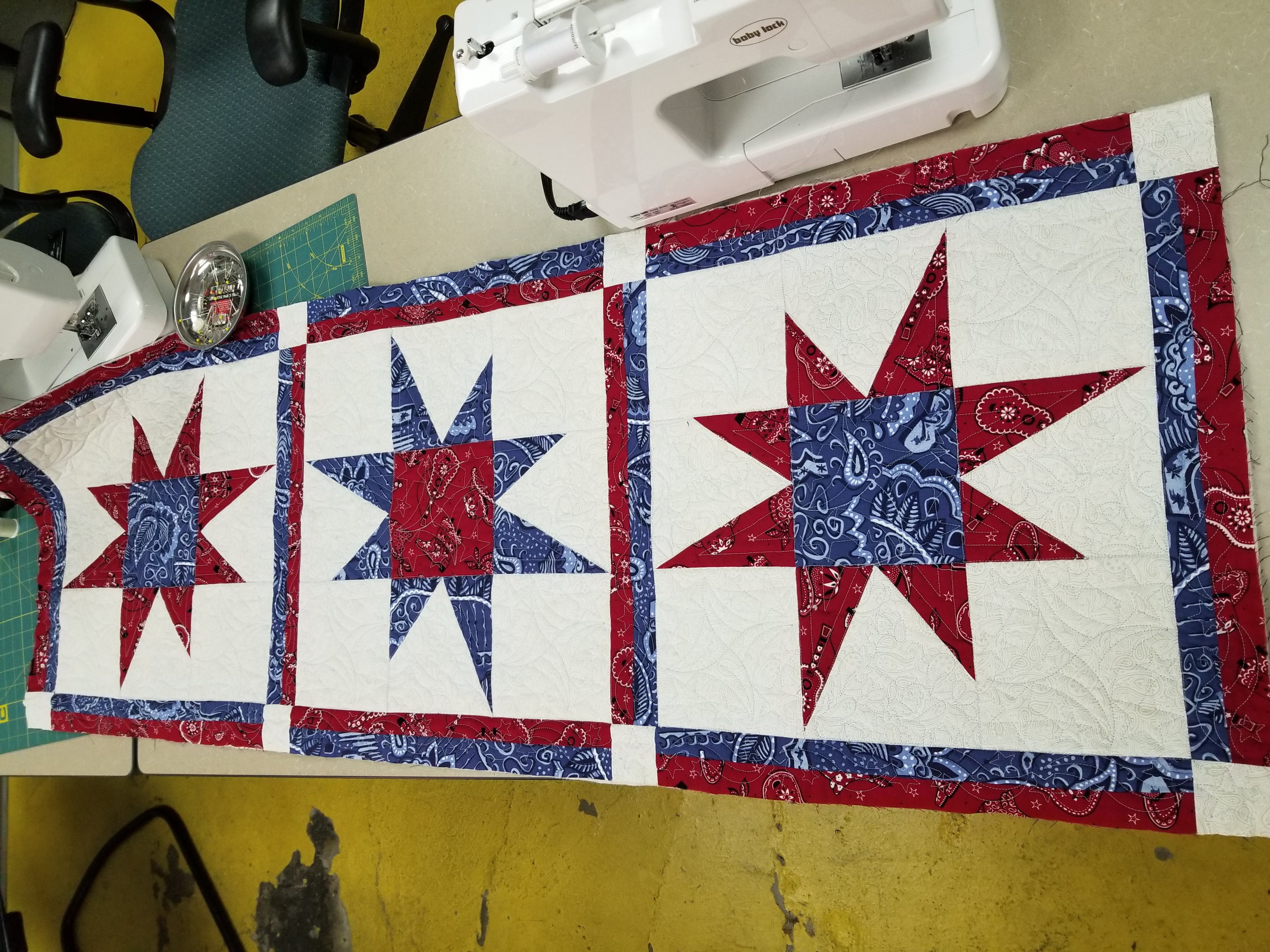 Wonky Star Quilt Block 3 of 4