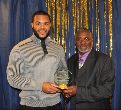 Kenneth Lockhart (winner of the Mike Williams Transformation Award), and President, Pastor Silas Johnson.