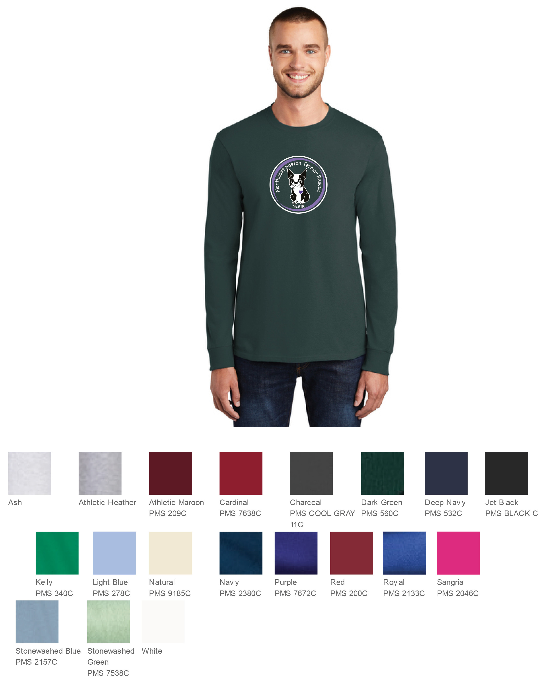Adult Unisex Long Sleeve (Large Front)