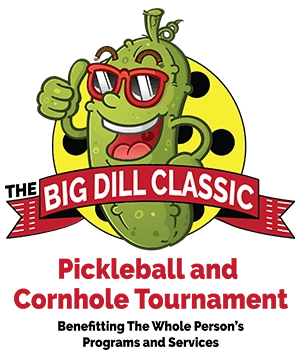 Big Dill Classic logo with pickle wearing sunglasses