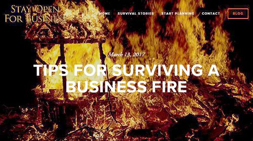 Tips for surviving a business fire