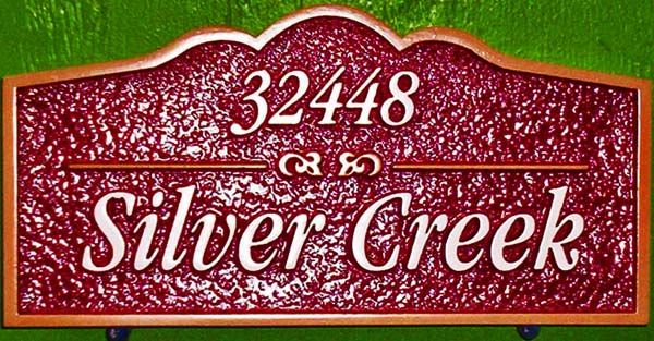 I18817 -  Carved HDU Address and Property Name Sign