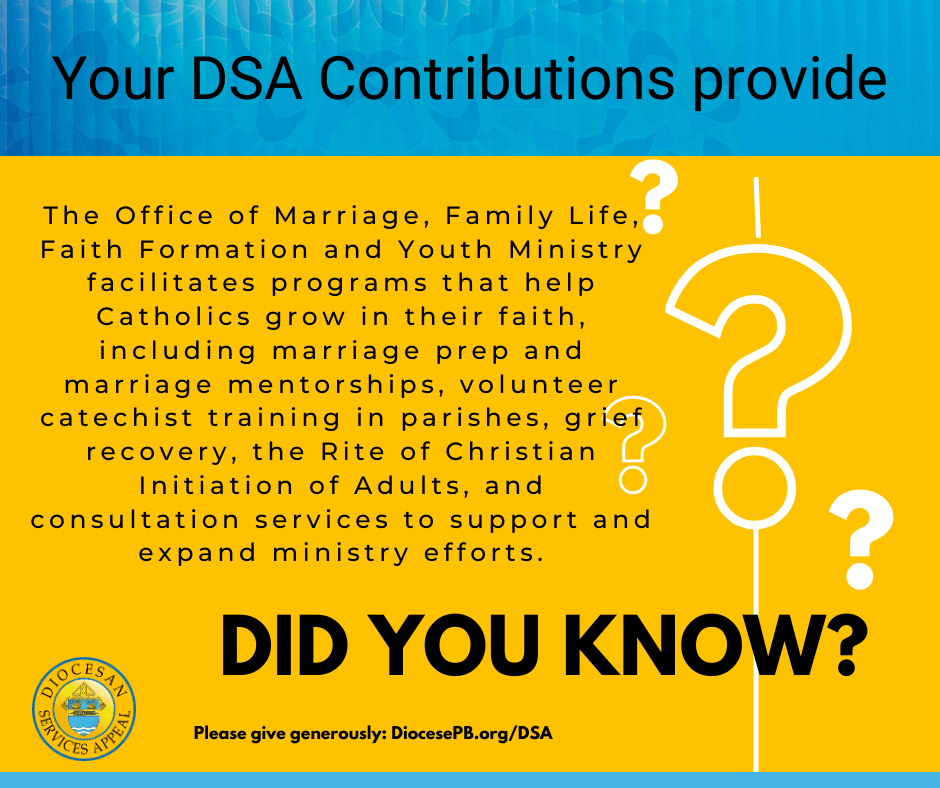Did you know? Marriage, Family Life, Faith Formation and Youth