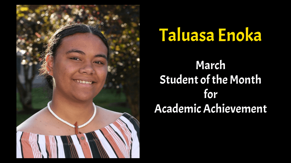 Student Focus: Taluasa "Lua" Enoka