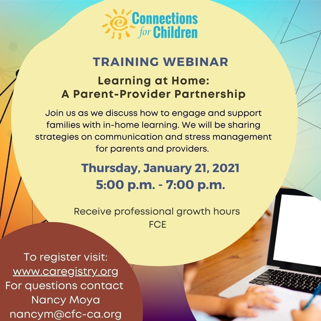 Learning at Home: Parent- Provider Partnership