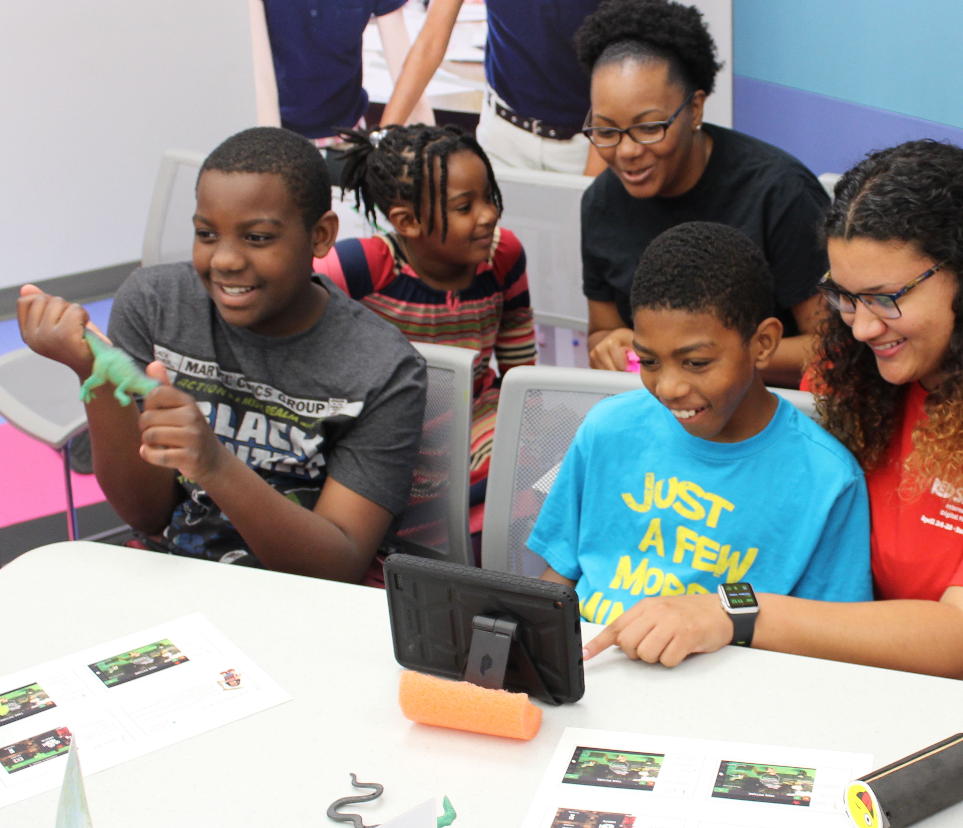 Participant with Kaitlyn Arender, Capital One Volunteer