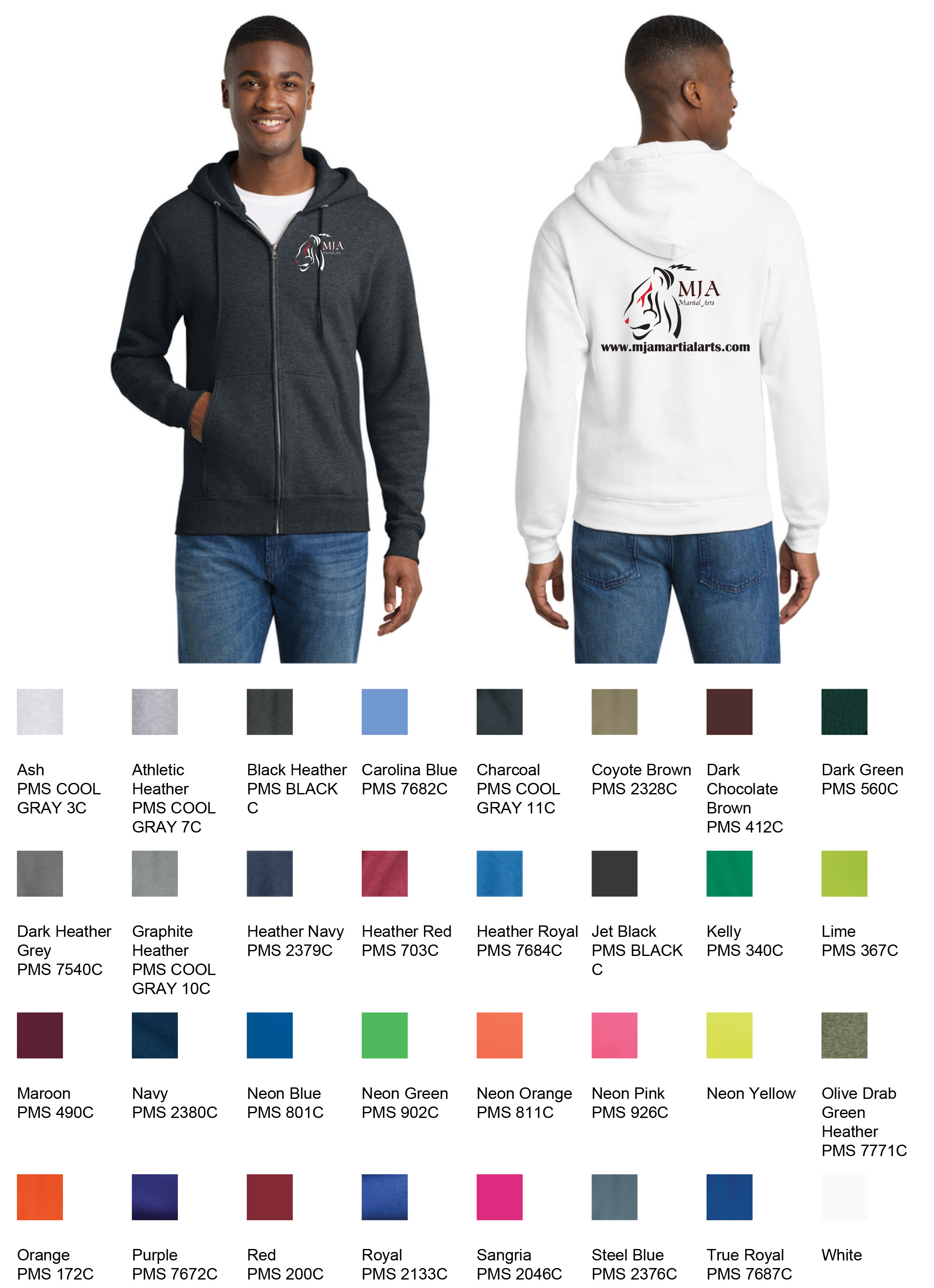 Adult Full Zip Hoodie