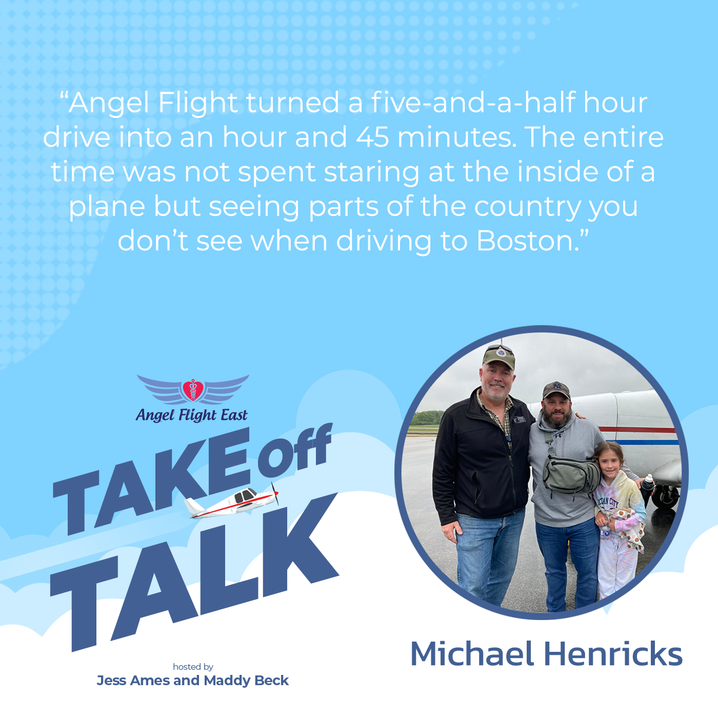 Take Off Talk with Angel Flight East | Michael Henricks | Compassion Flight