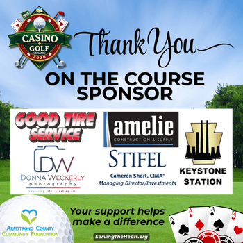 On the Course Sponsors: amelie, stiflel, good tire service