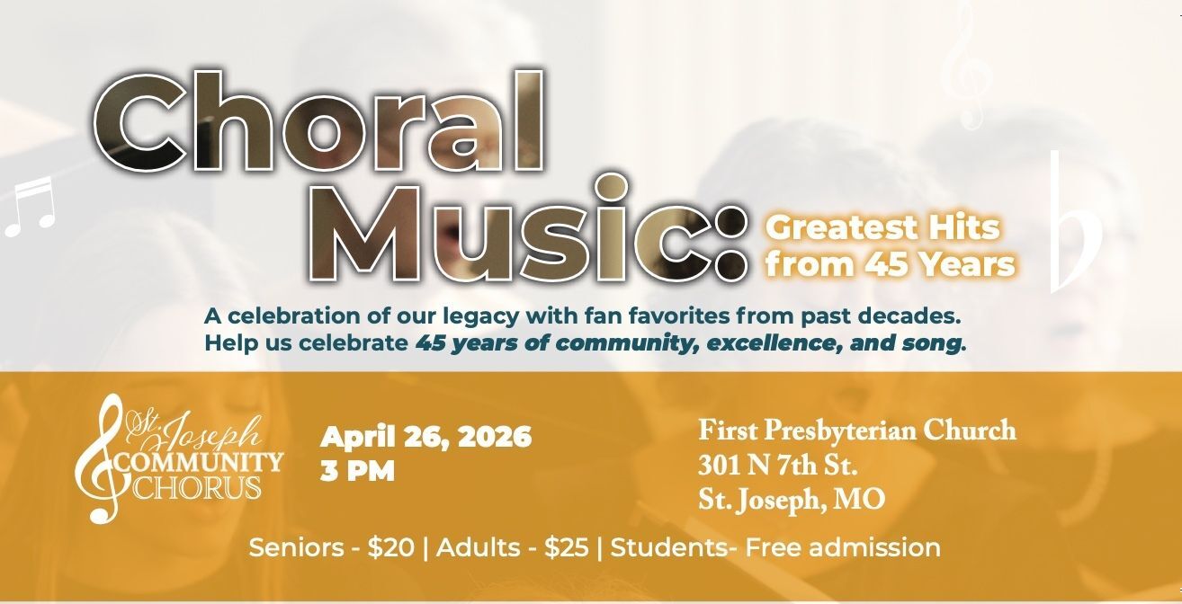 Join the SJCC at First Presbyterian Church as they perform some of the most loved songs over the last 45 years!
