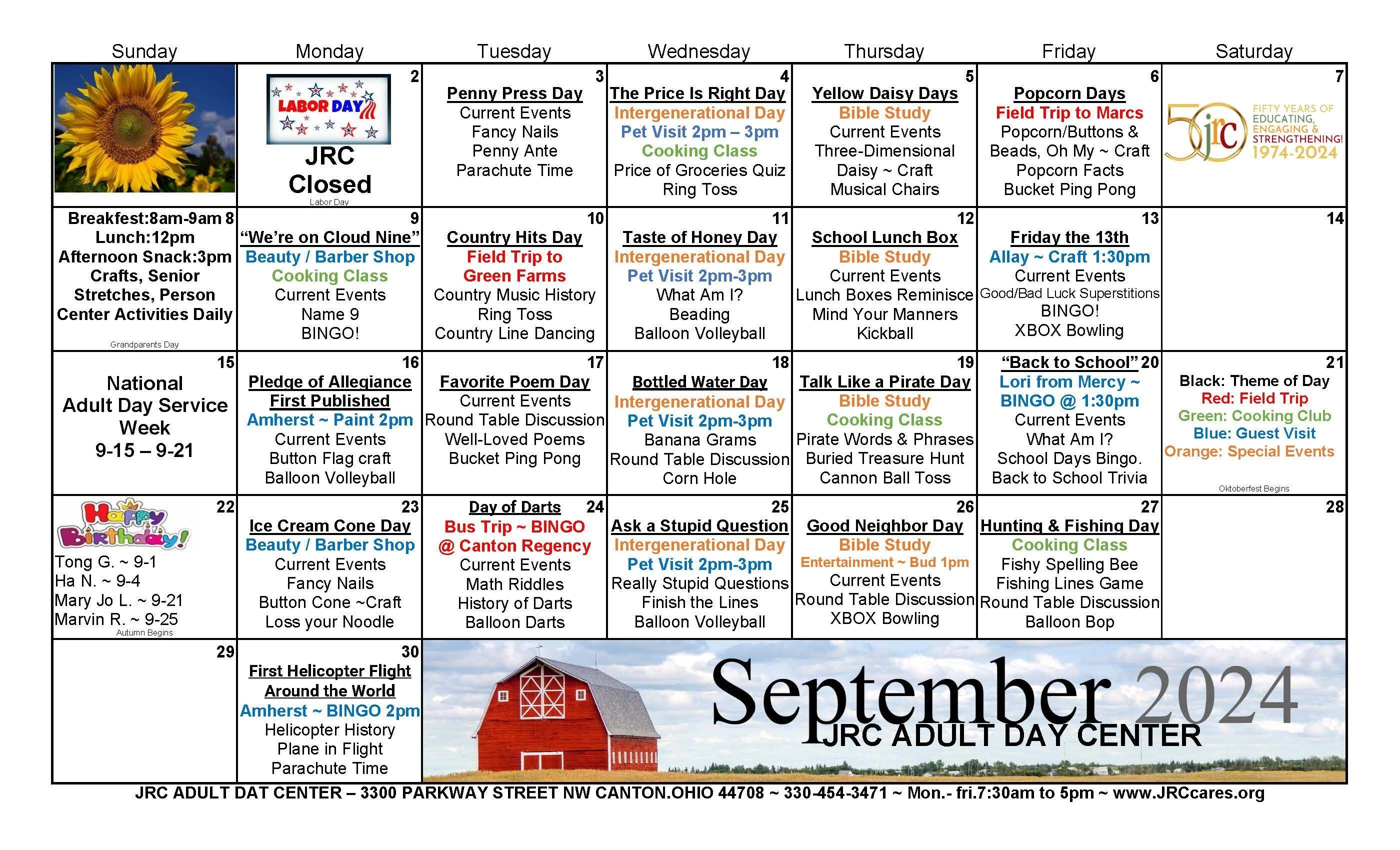 September Calendar