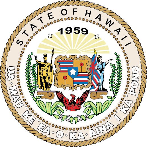 State seal and state government executive, legislative and judicial ...