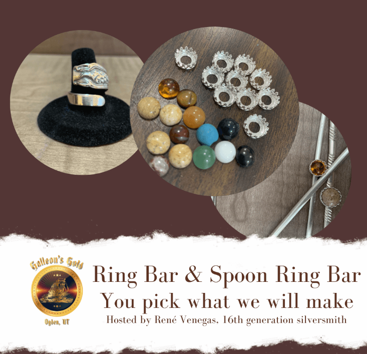 Drop In Ring Bar & Design Your Own Sterling Silver ring OR Silver Spoon ring, Fri Nov 7, 6:00pm — 9pm (With Rene Venegas in Classroom A, prices vary)