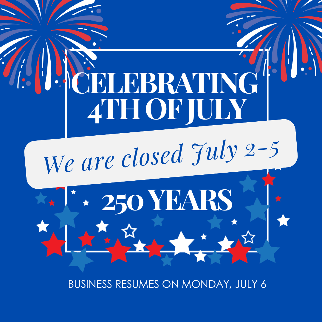 4th of July Holiday!   Campus Closed July 2-5