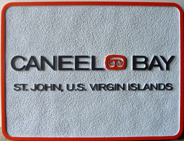 T29111- Carved  and Sandblasted  HDU Sign for the "Caneel Bay Inn".