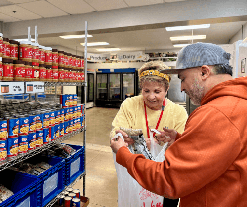 pounds of food distributed in our community last year.