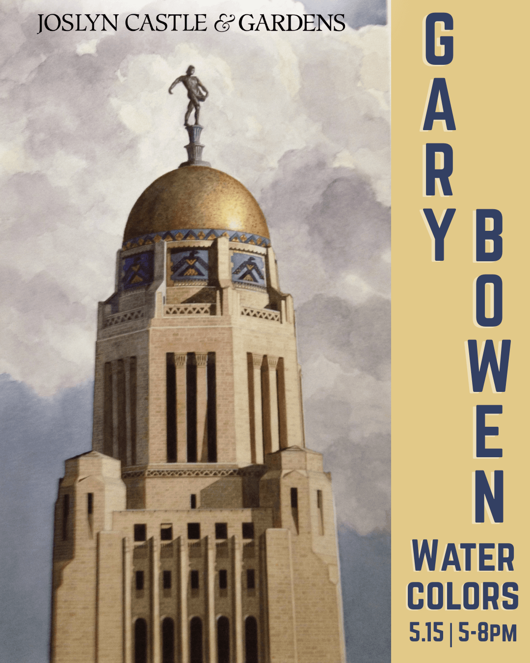 Gary Bowen Watercolor Art Show opening May 15, 2025.