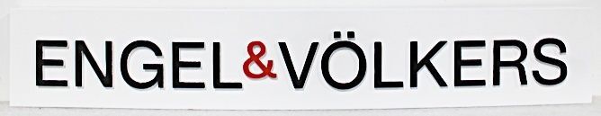C12092A - Carved and Engraved Sign for "Engel & Volkers"