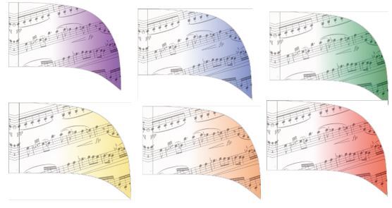 Multi Color Music Note Swings