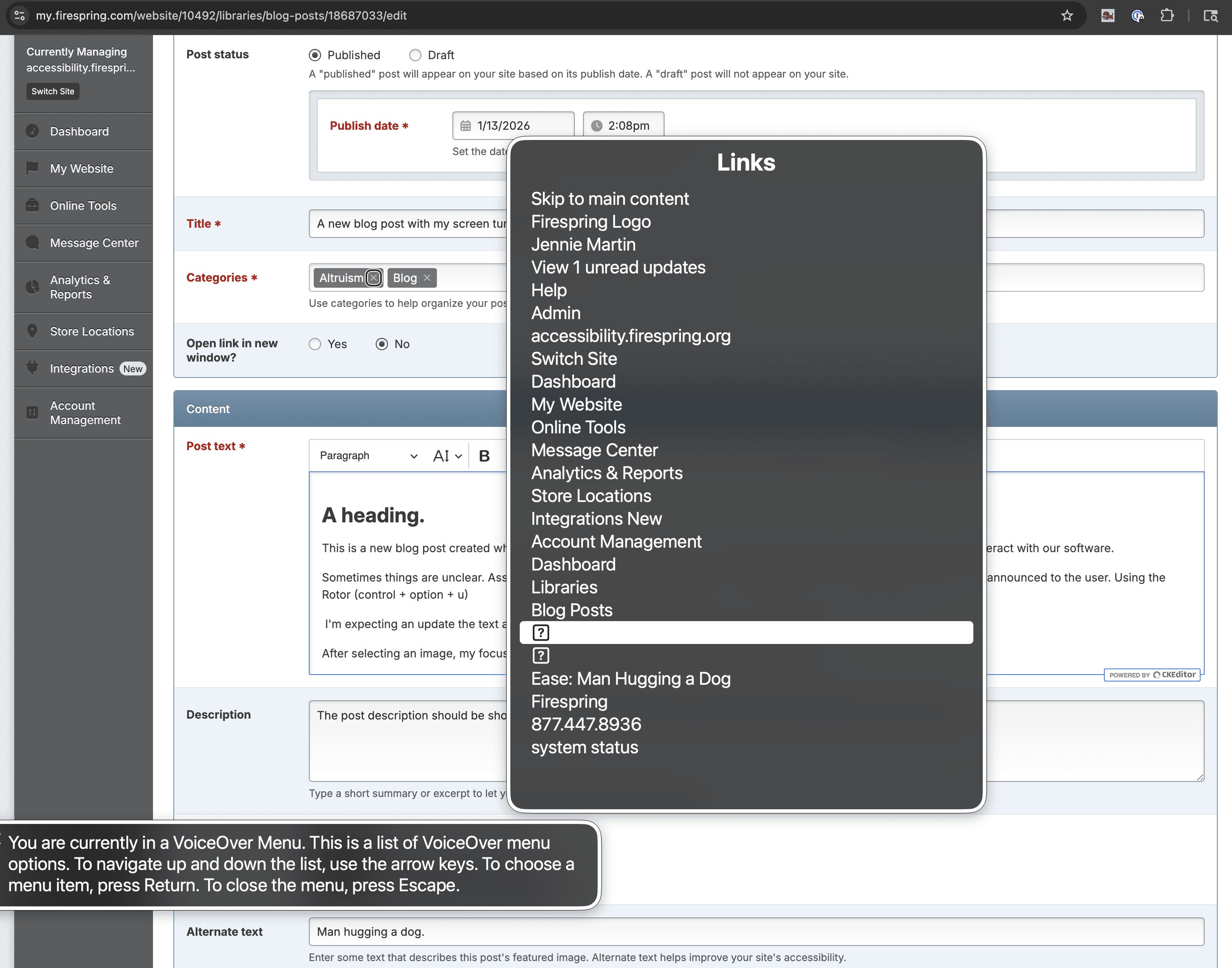 A new blog post with my screen turned off.