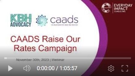 CAADS "Raise Our CBAS Rates" Nov. 2023 Webinar