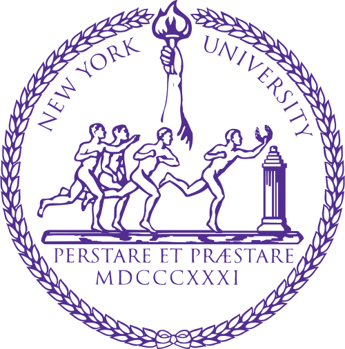 Y34358 - Carved 2.5-D HDU  (Raised Outline) Wall Plaque of the Seal for New York University