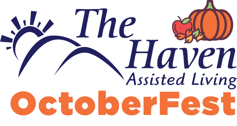 The Haven Assisted Living OctoberFest logo with a cartoon pumpkin.